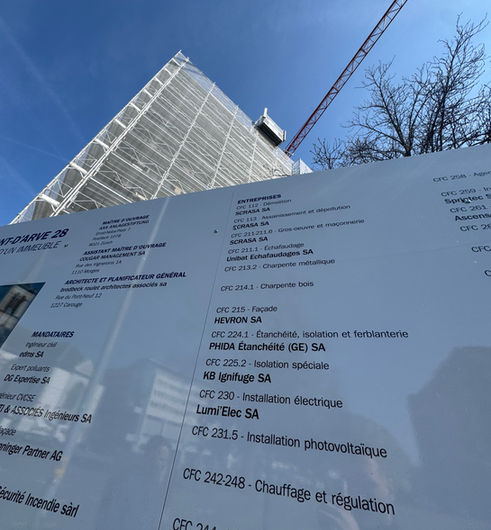 Chantier pont d'Arve 28