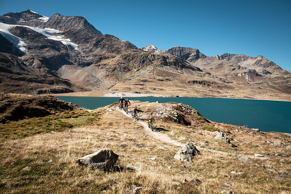 mountain biking swiss alps