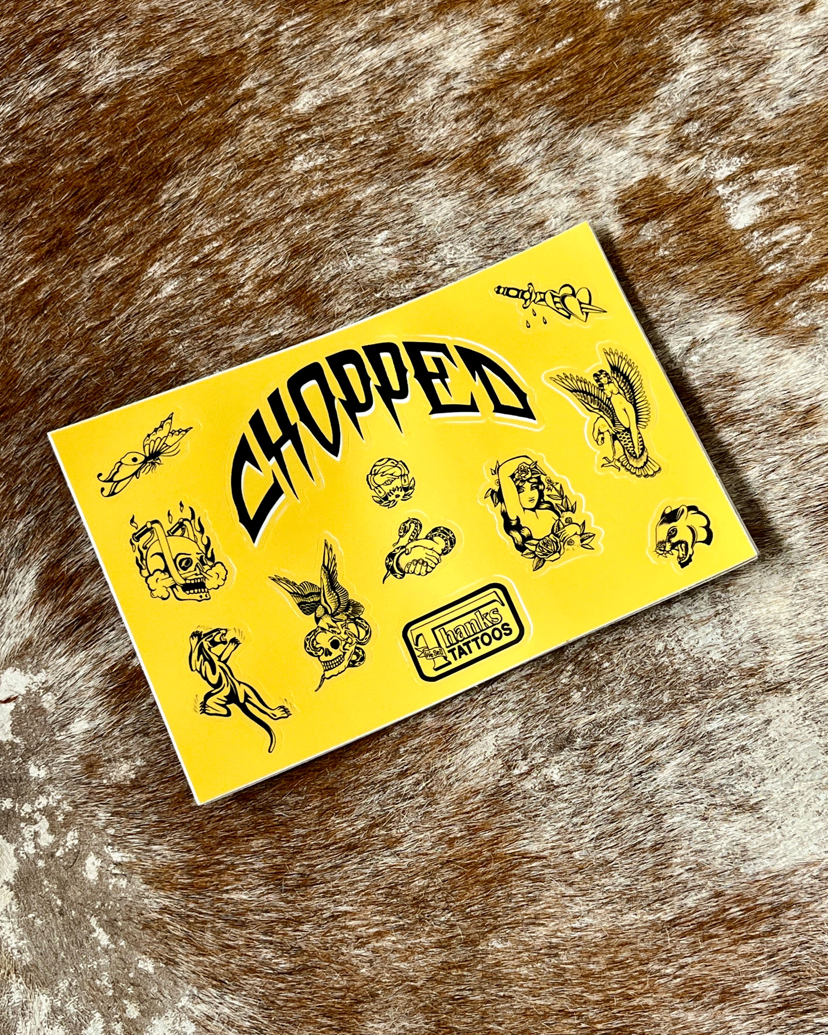 CHOPPED x THANKS TATTOO // FLASH - STICKER