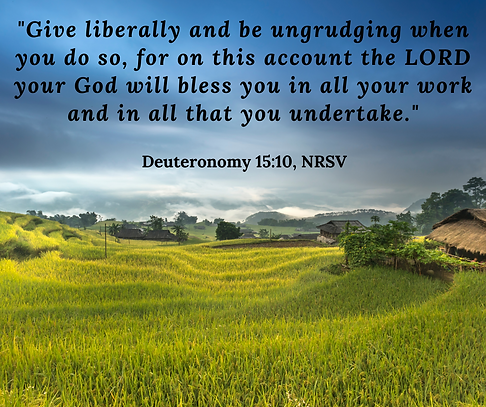 %22Give liberally and be ungrudging when