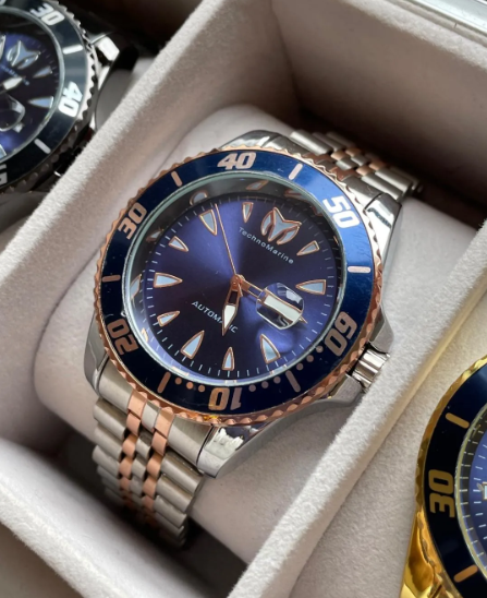TECHNOMARINE PLATEADO DORADO AZUL