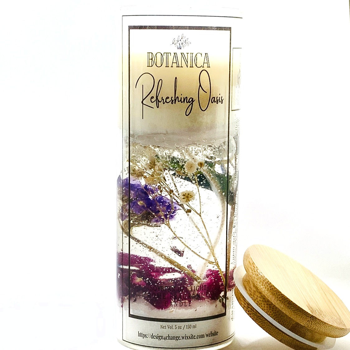 Botanica 6" Floral Candle