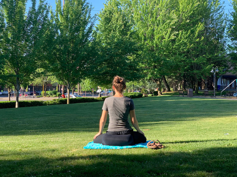 Outdoor Meditation Let the Sunshine In