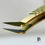 Thumbnail: Premium Gold L Boot Volume Tweezer (Fibre Grip)