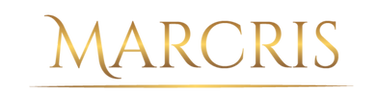 Logo dourada escrito MARCRIS