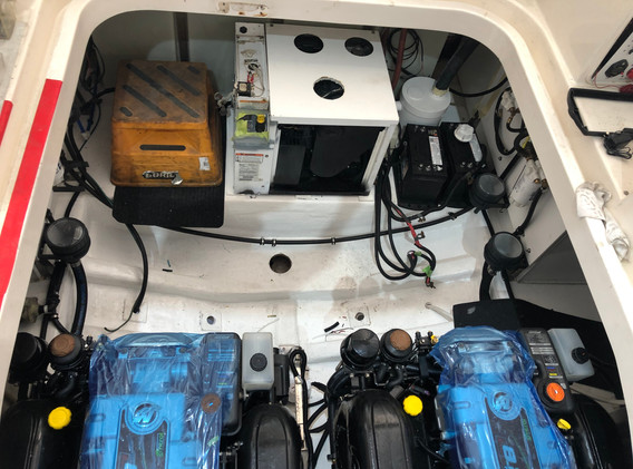 Engines Partially Installed