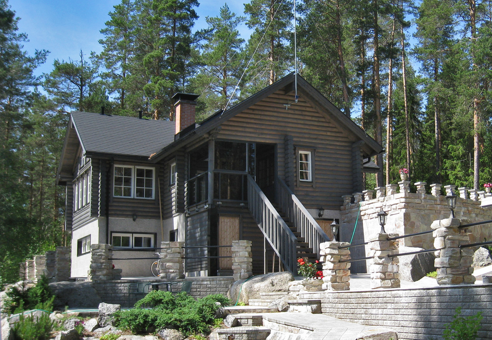 Kontio деревянные дома клееный брус с утеплением