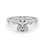 Thumbnail: Round Brilliant 0.52 ctw Diamond Engagement Anniversary Ring 14k White Gold GIA