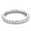Thumbnail: 14k white gold women's eternity band