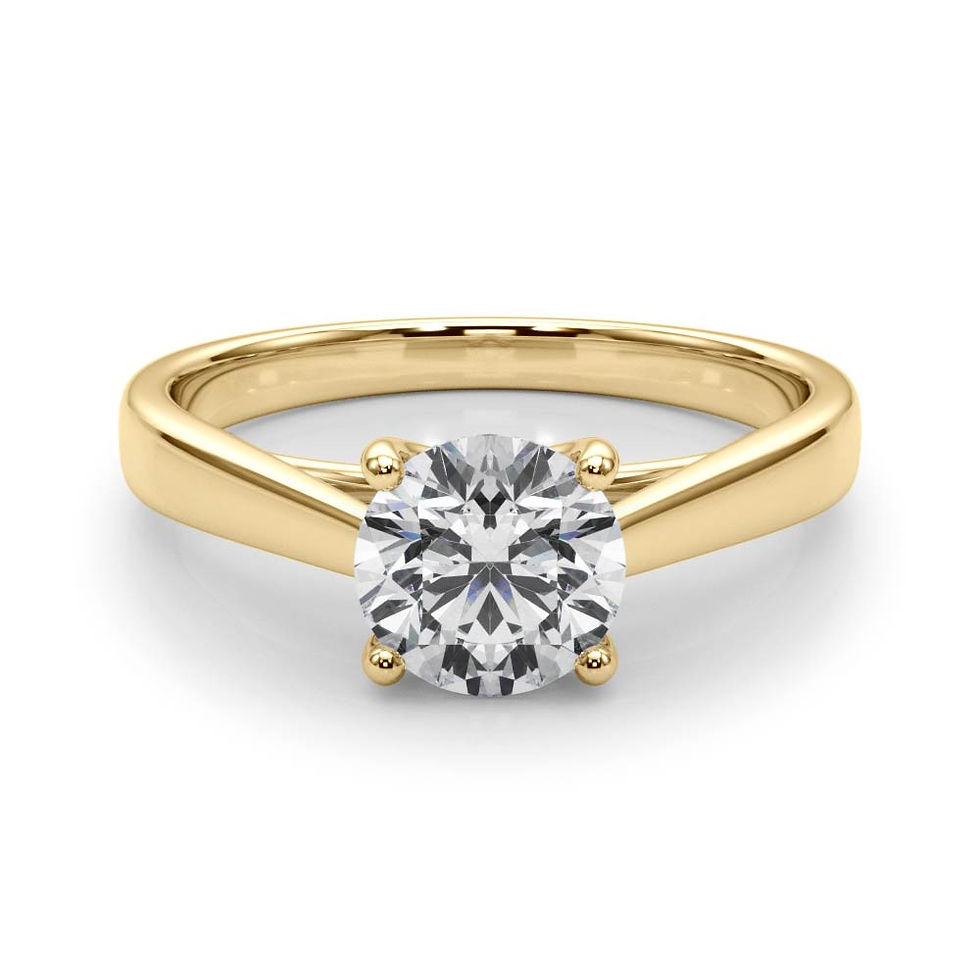 Thumbnail: Product: Round Brilliant 0.70 ct VS2 Clarity, I Color Diamond Solitaire Ring