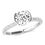 Thumbnail: Round Cut 1.35 ctw VS2 Clarity Diamond Engagement Ring Hidden Halo Set 14k Gold