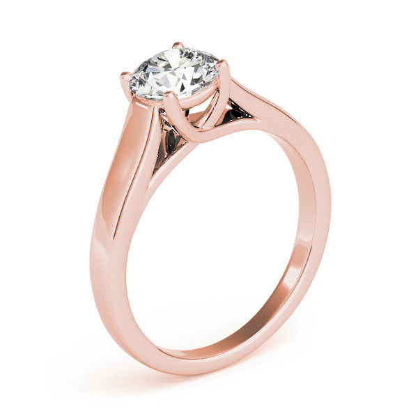 Thumbnail: Product: Round Brilliant 1.00 ct VS2 Clarity, I Color Diamond 14k Gold Solitaire Ring