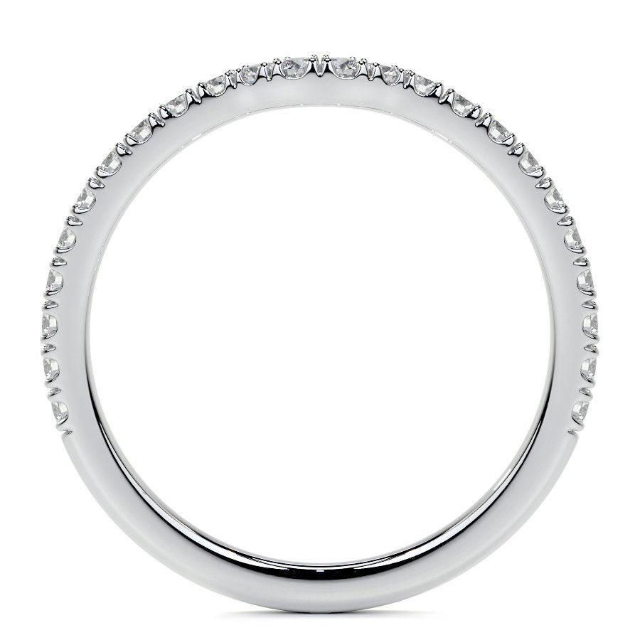 Thumbnail: Round Brilliant 2 ctw Hidden Halo Diamond Engagement Ring Wedding Band Set Gold