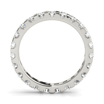 Thumbnail: Round Brilliant 2.00 ctw VS2 Clarity, I Color Diamond Eternity Band - Vin Gold