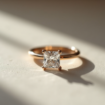 Princess Cut Diamond Rings: Modern Elegance