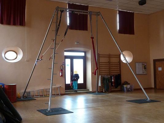 Portique monté en intérieur