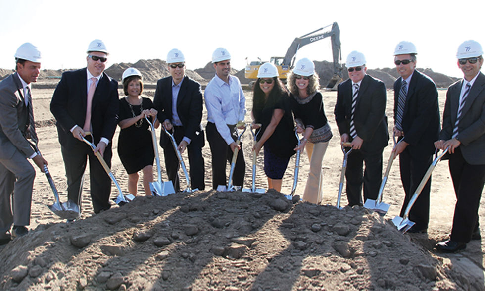 Michael Parham Contributing to a Groundbreaking Event