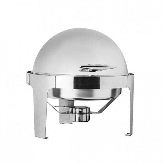 Roll Top Round Chafing Dish Food Warmer 6L