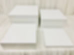 Square White Acrylic Table Riser