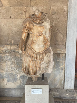Ancient Greek Epic personified as a soldier