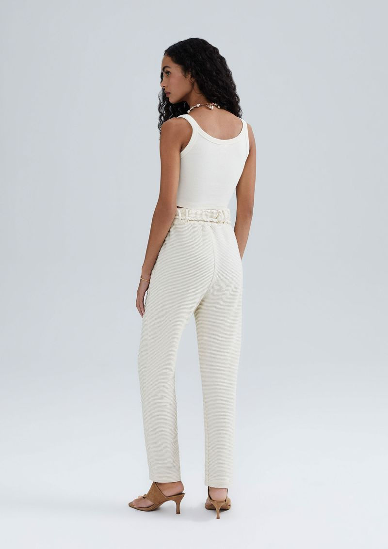 Miniatura: Calça Feminina Carrot Cintura Alta Texturizada - Hering