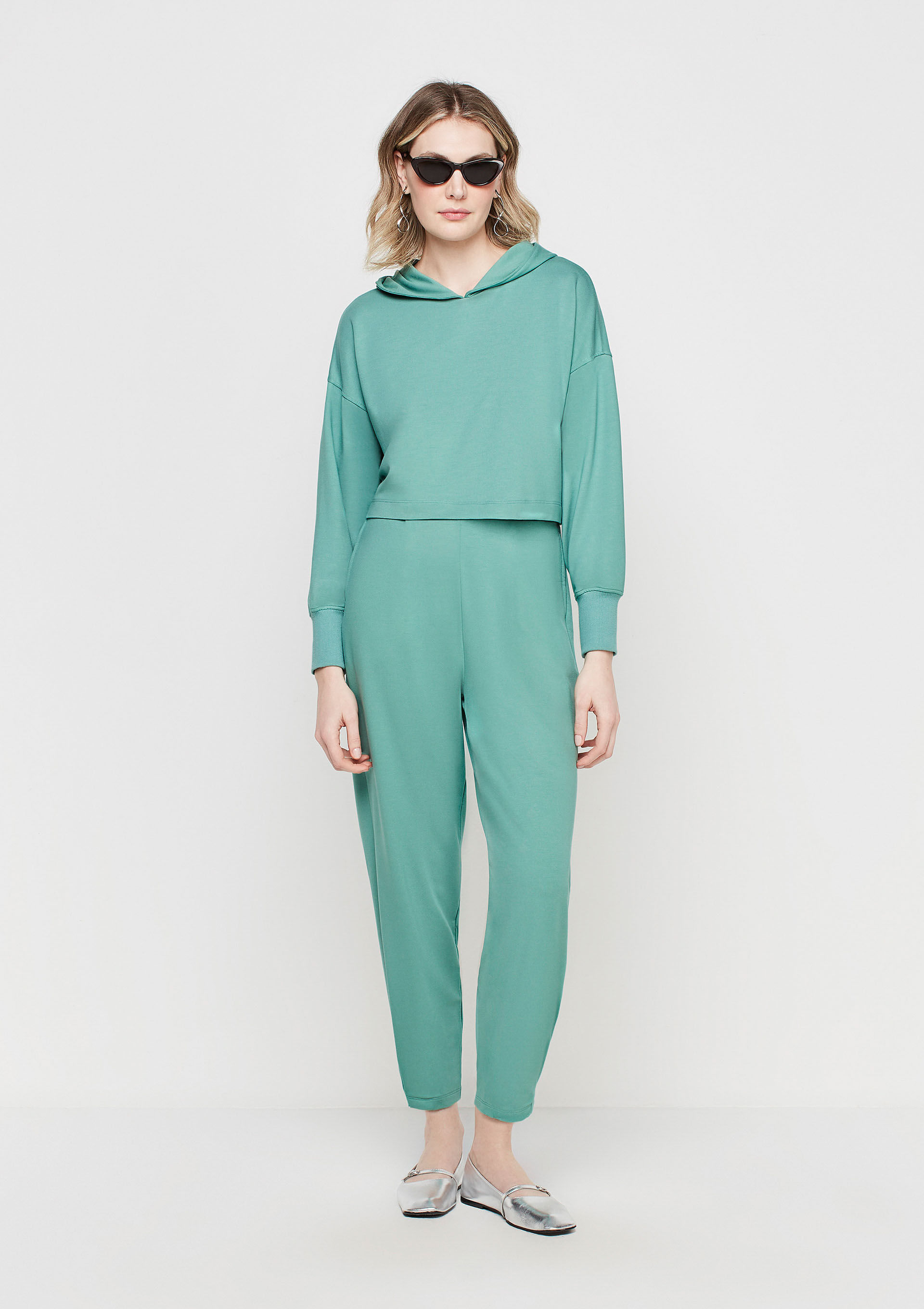 Calça Jogger Em Malha De Viscose - Dzarm