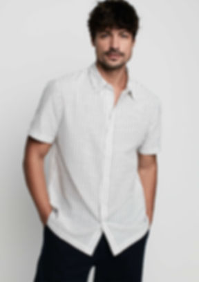 Camisa Masculina Manga Curta Regular Fit Listrada - Estampada Dzarm