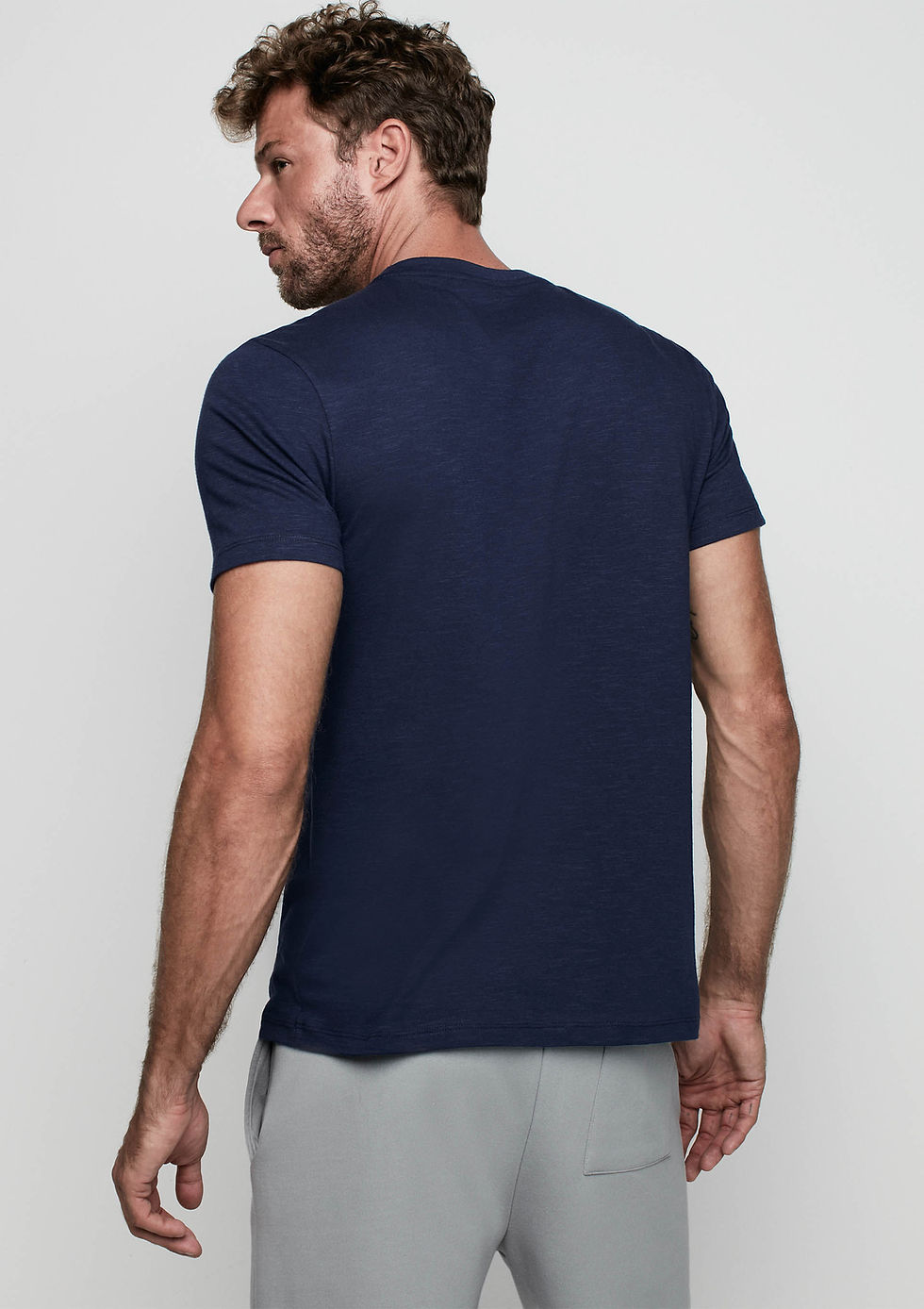 Miniatura: Camiseta Masculina Em Malha Flamê Estampada - Dzarm