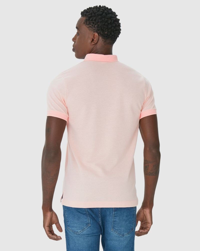 Miniatura: Camisa Polo Regular Masculina Em Malha Tricô Texturizado Malwee