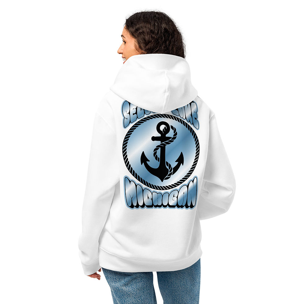 Thumbnail: Secord Lake Chrome Anchor Hoodie