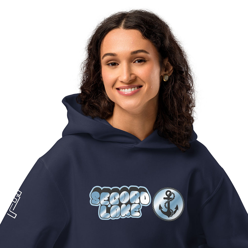 Thumbnail: Secord Lake Chrome Anchor Hoodie