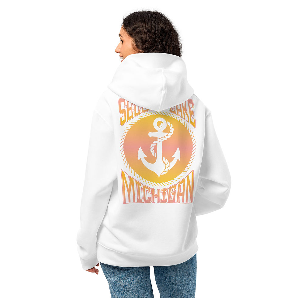 Thumbnail: Secord Lake Bright Anchor Hoodie