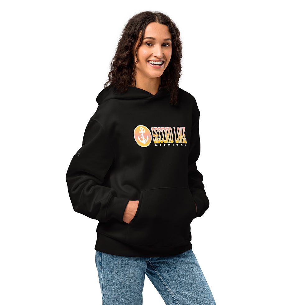 Thumbnail: Secord Lake Bright Anchor Hoodie