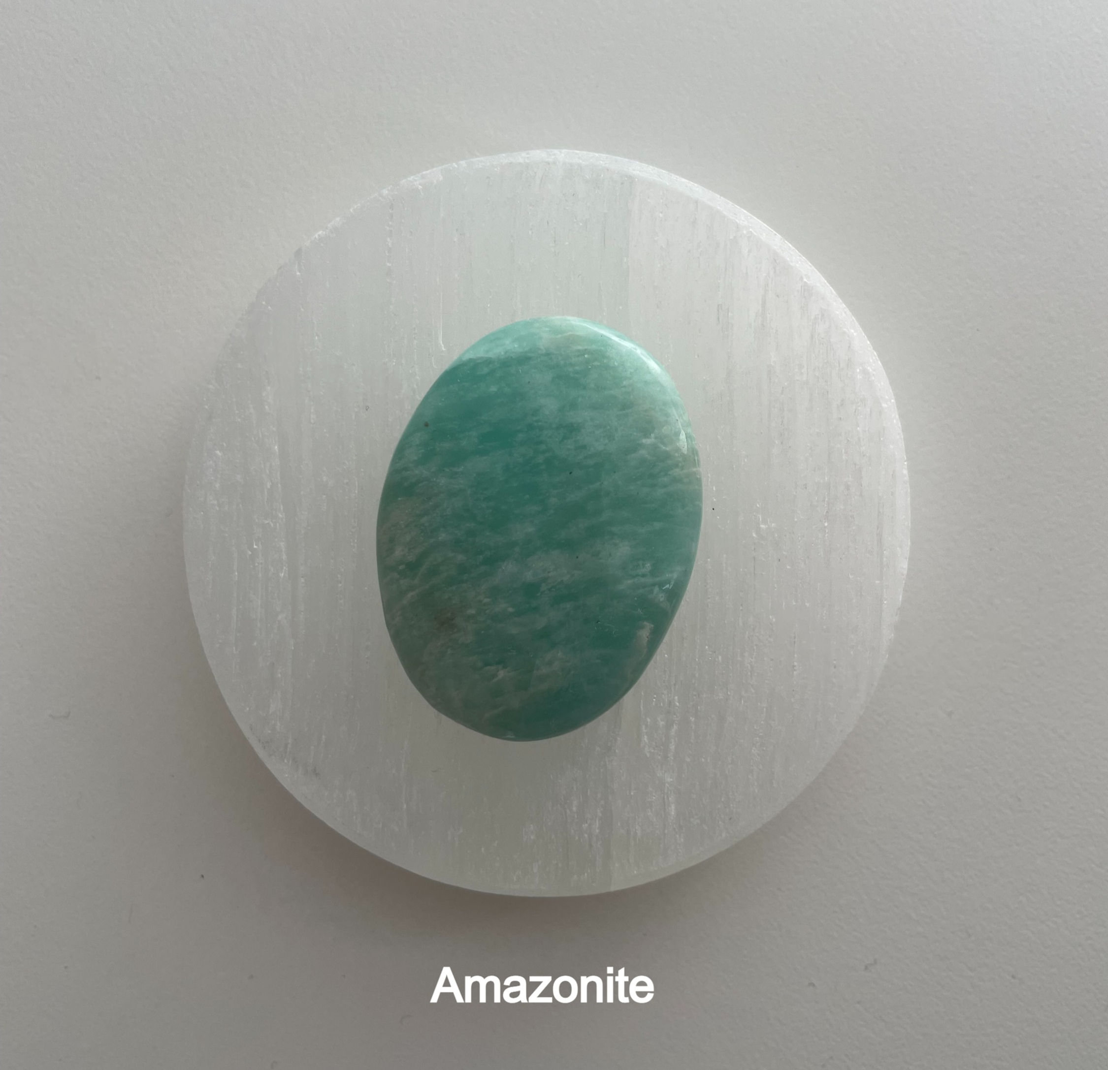 Amazonite Crystal Palm Stone