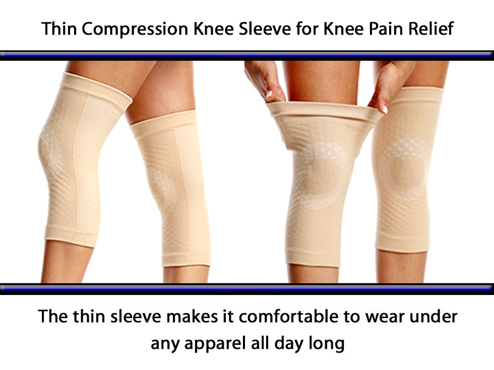 Thin Compression Knee Sleeve for Knee Pain Relief