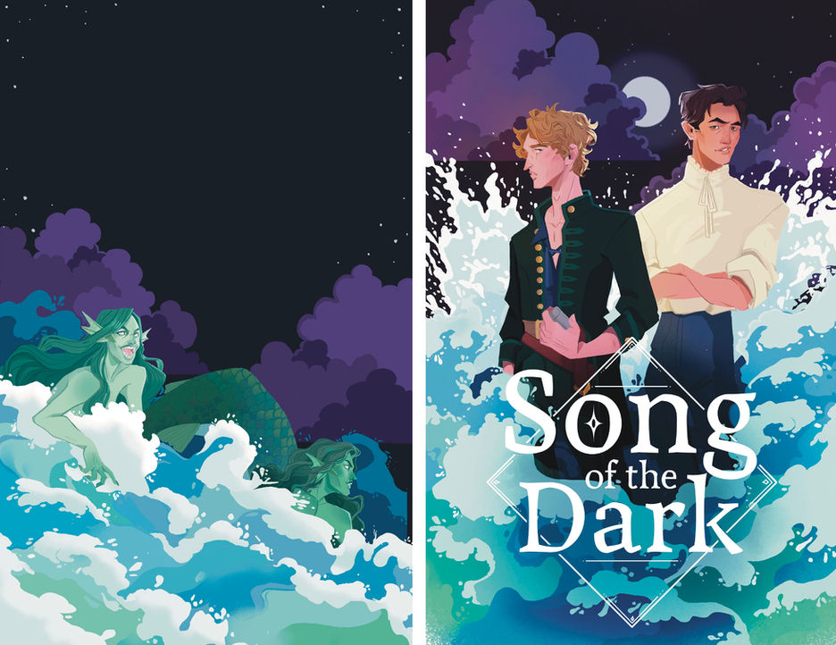 Book Cover illustration character art water 