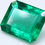 Thumbnail: A natural Vivid Green Emerald from Brazil ca. 9.5x7.5mm