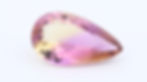 Front view with neutral background of a Pear cut Ametrine - 16x9mm 4.50ct