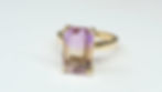 18K Yellow Gold ring with central Ametrine