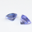 Miniatura: Violet-blue natural tanzanite pair, 5.5 mm trillion cut, ideal for earrings or jewelry