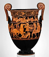 Ancient Roman Art Pottery - painted jug with two handles