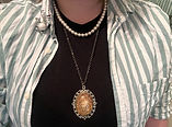KSLF_ Close up of my outfit on launch day - close up of my necklaces_ short pearl necklace