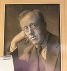 Gustav Holst in a black and white picture.