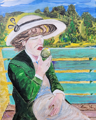 Lady and green apple.png