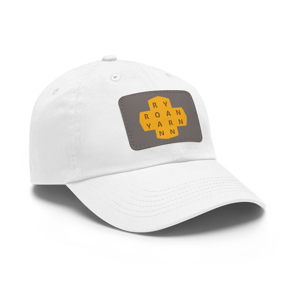 Thumbnail: Dad Hat with Leather Patch (Rectangle)