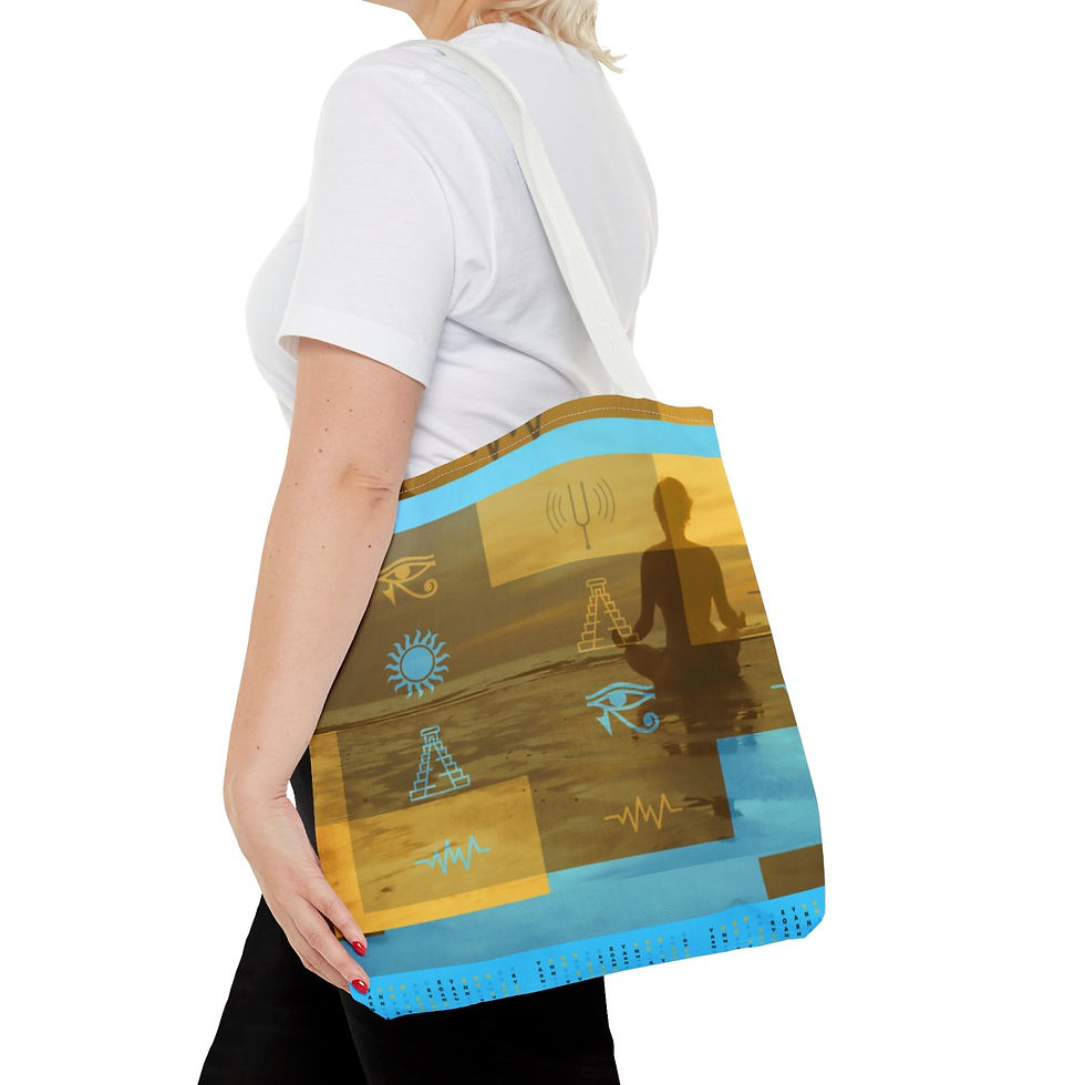 Thumbnail: Beach Meditation & Cross Tote Bag (AOP)