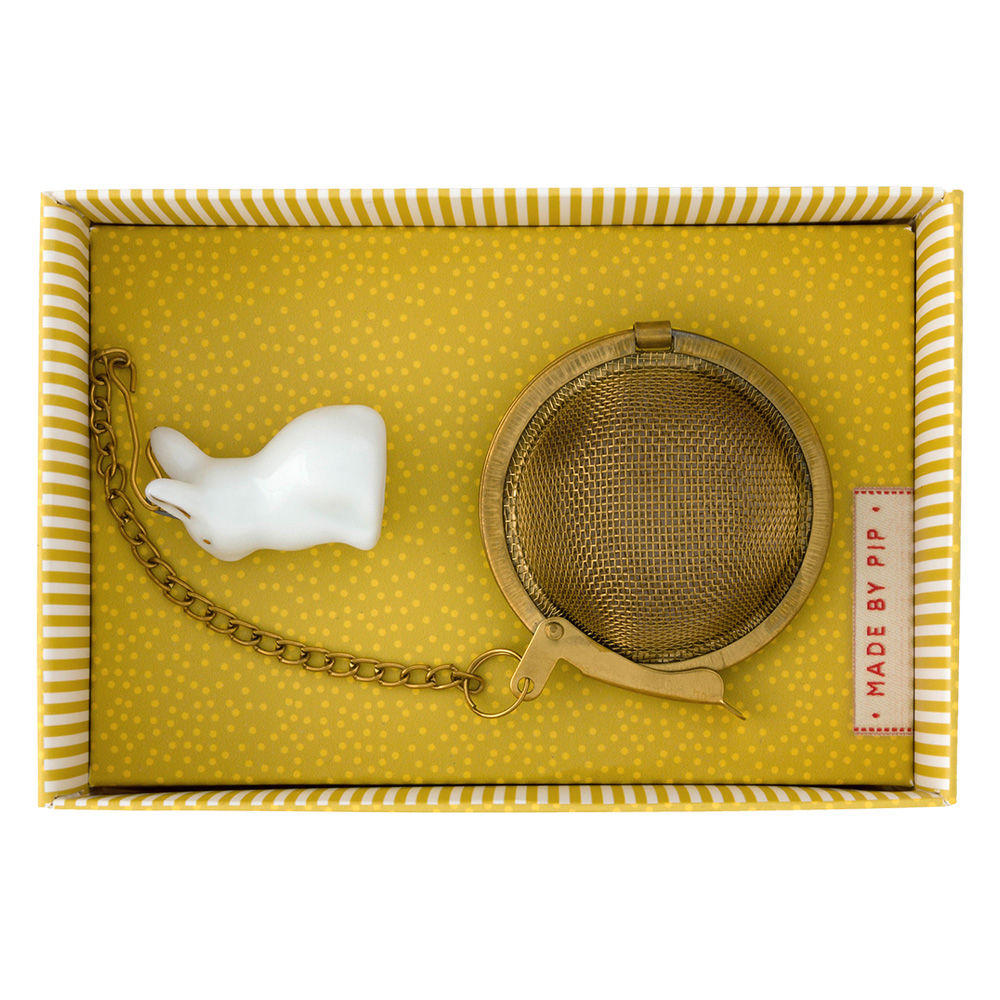 infusor de chá coelho porcelana pip studio