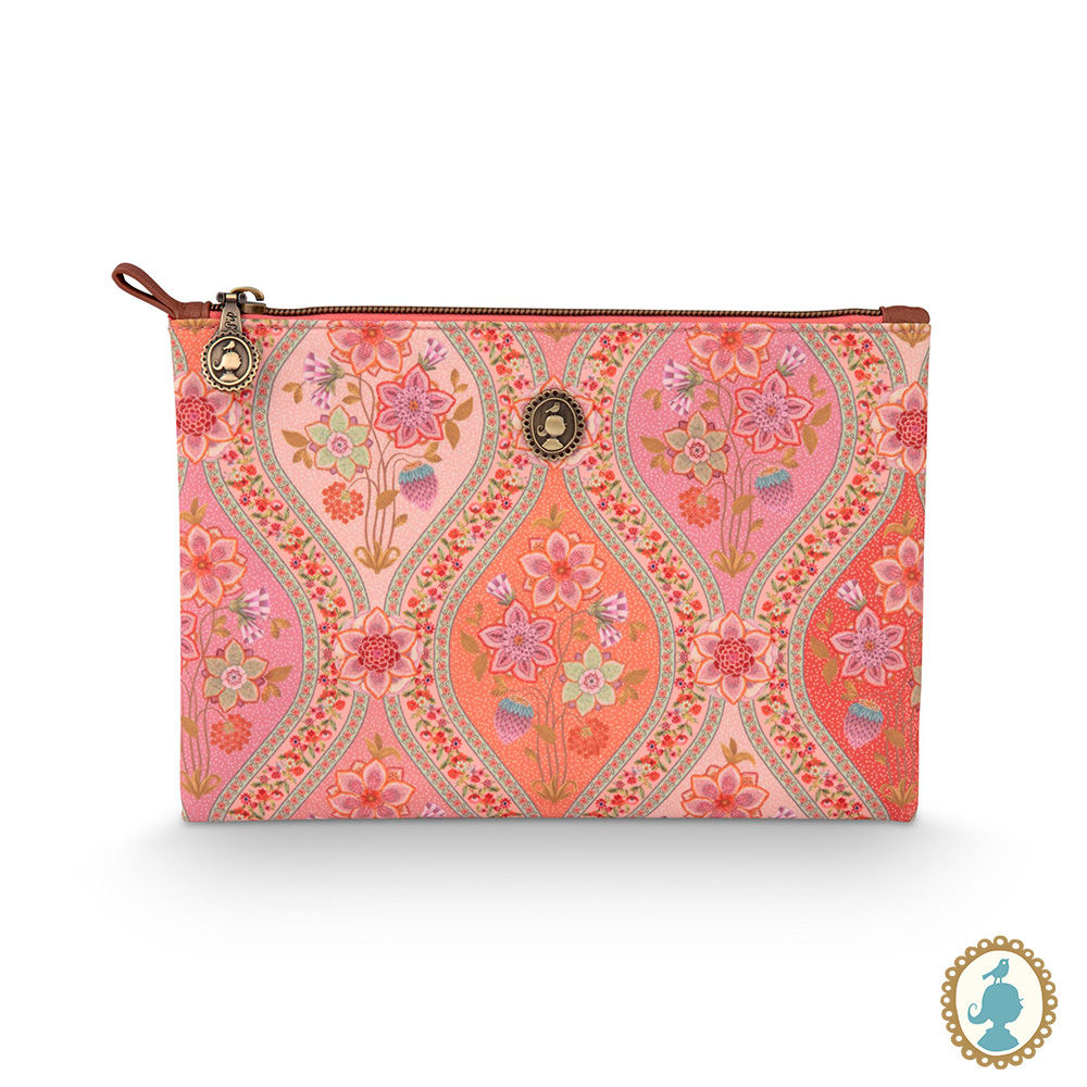 Necessaire Flat Pouch Média Ornamento Rosa - Bags Collection - Pip Studio