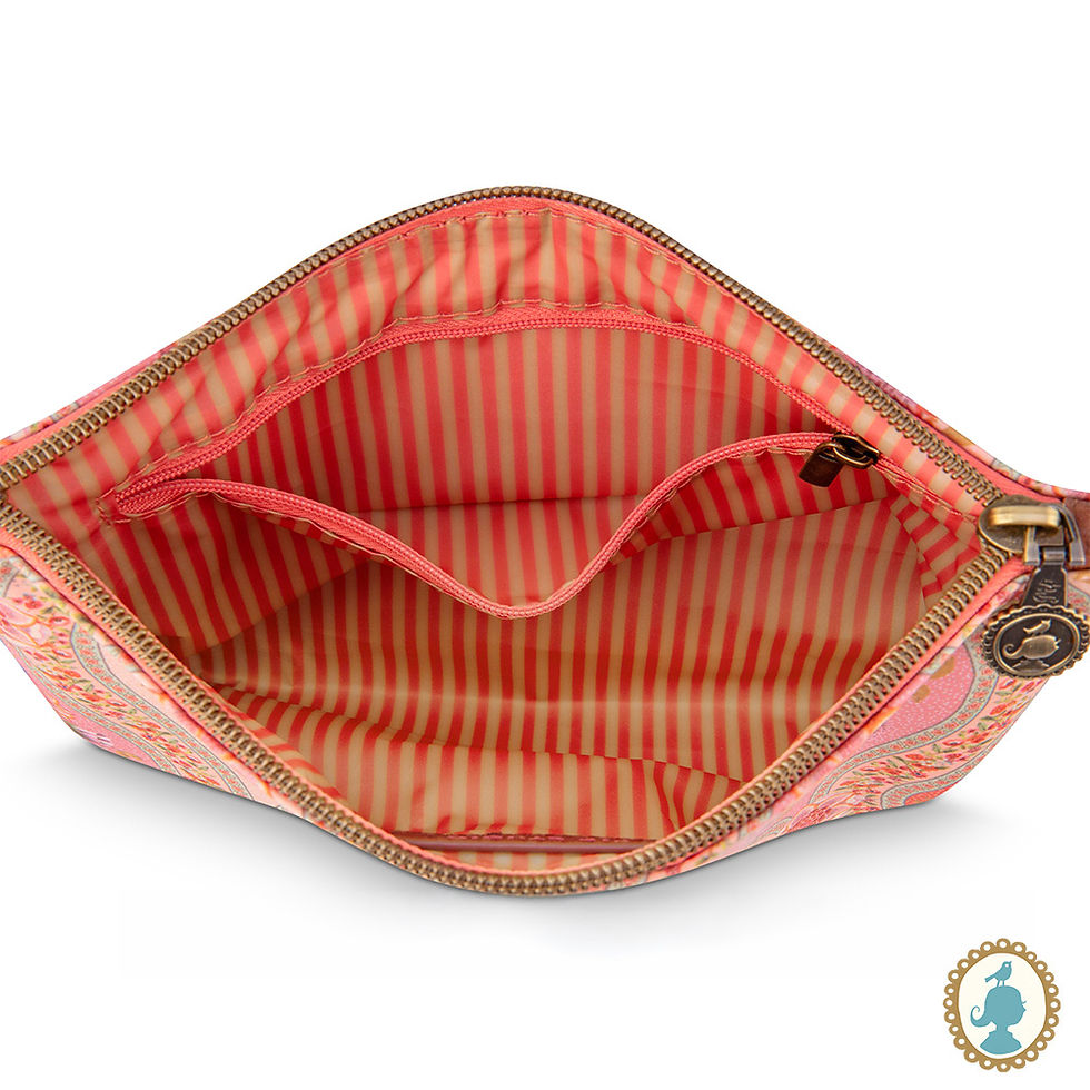 Miniatura: Necessaire Flat Pouch Média Ornamento Rosa - Bags Collection - Pip Studio