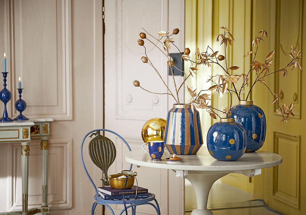 Miniatura: Vaso de Metal 23 Dot Delight Azul Marinho - Home Accessories - Pip Studio